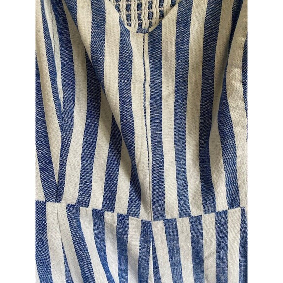 NWT Old Navy Fit & Flare Sleeveless Midi Dress Blue White Stripe Size Large - Picture 7 of 10